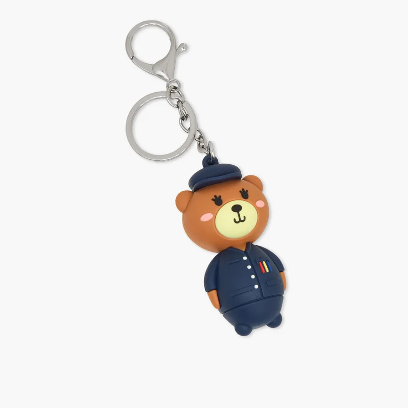 LIFESTYLE Bear Charm Key Ring for Girls